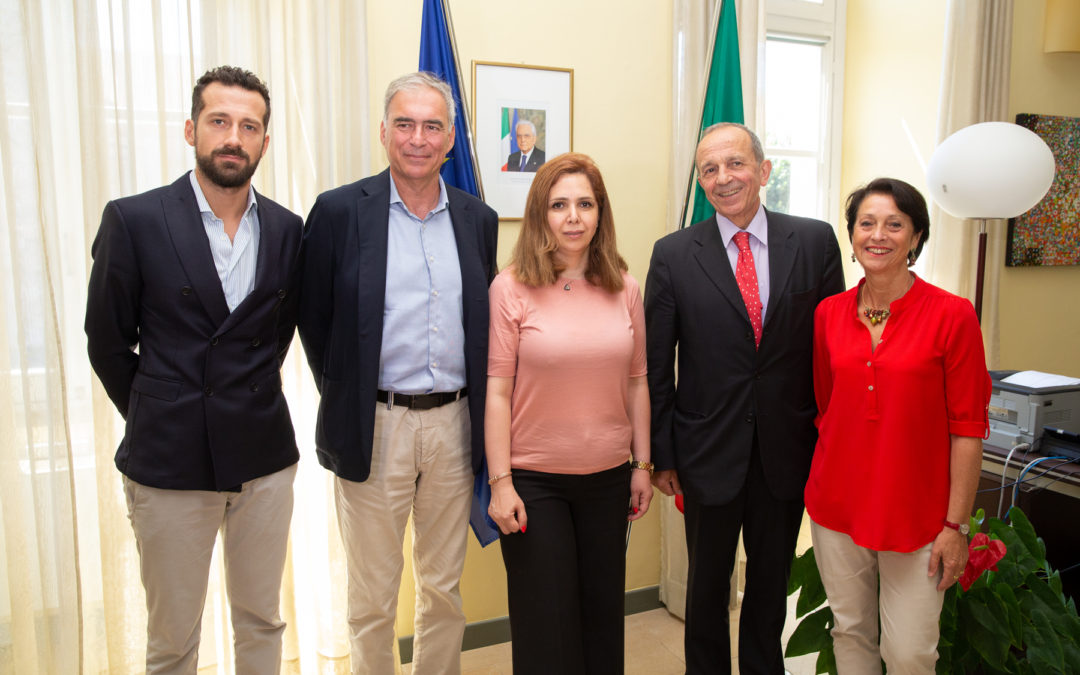 La moglie del ricercatore Ahmadreza Djalali in visita al Rettorato UPO
