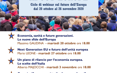 Let’s talk about Europe – ciclo di webinar sul futuro dell’Europa