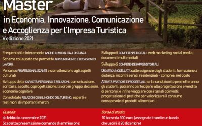 Master in Economia, Innovazione, Comunicazione e Accoglienza per l’impresa turistica