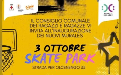 Vercelli, sport e street culture allo Skate Park: il 3 ottobre murales, rap e DJ set