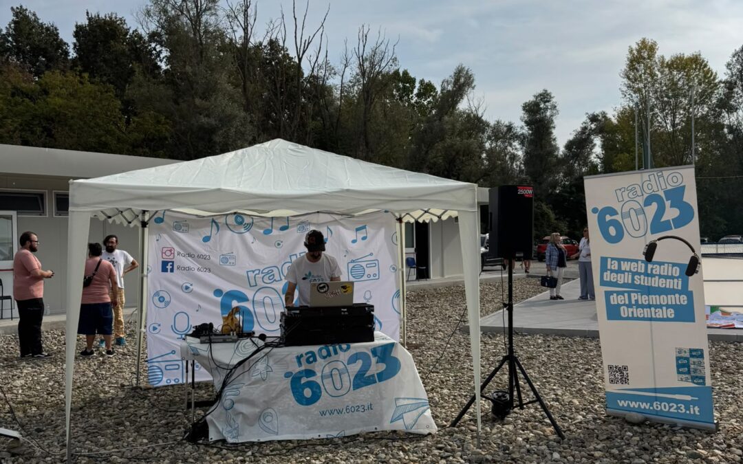 Dj Fish allo Skatepark che sonorizza L'evento di inaugurazione. Ecco la nuova area sportiva della citt' di Vercelli
